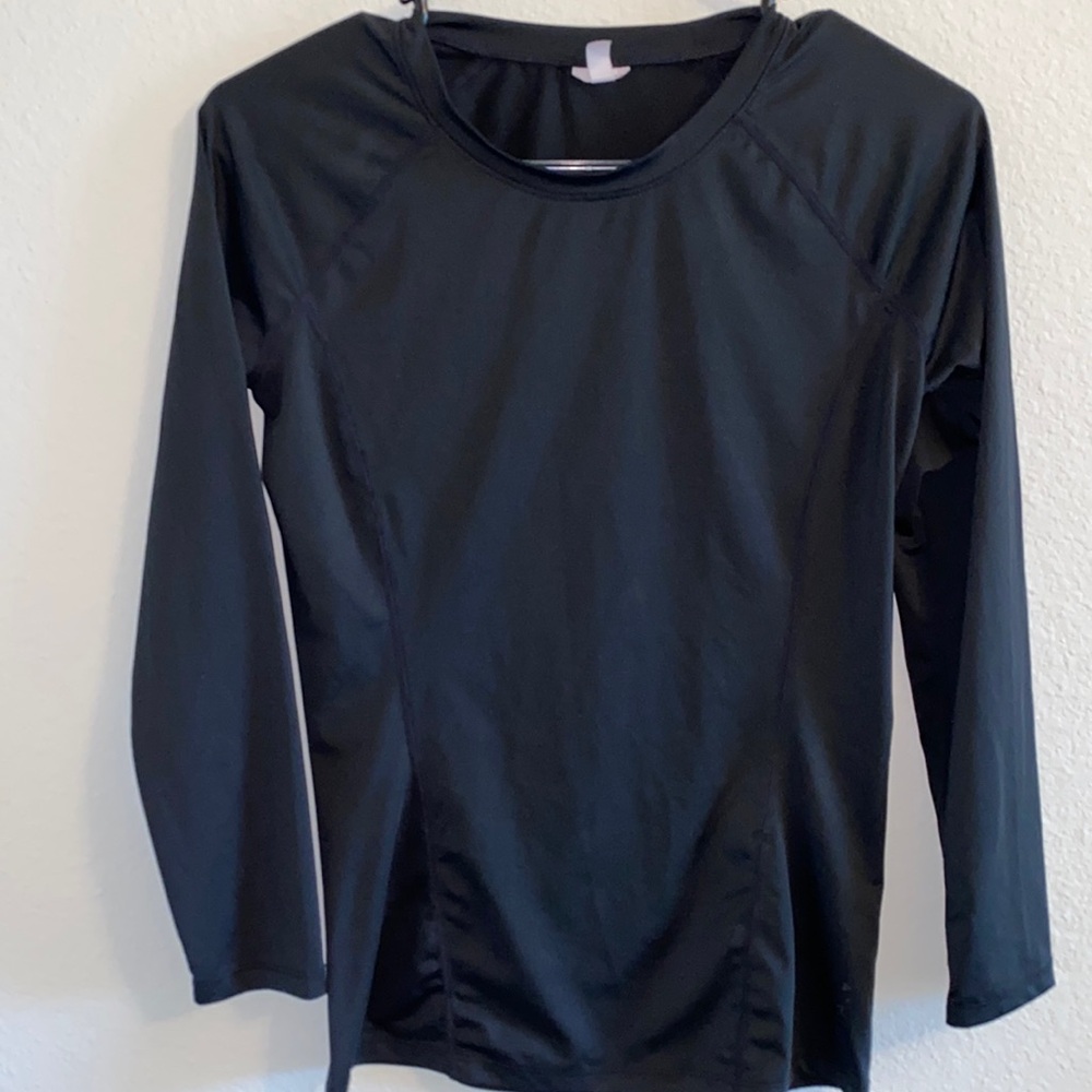 Long Sleeve Black Top - Sun Protecting